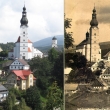 Pohled od Vikantic na Brannou, cca 1920 a rok 2010